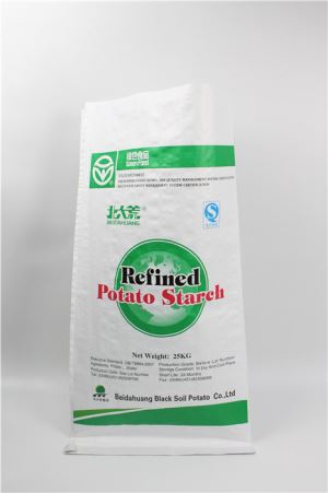 20kgジャガイモデンプンパッキングバッググリーン食品包装